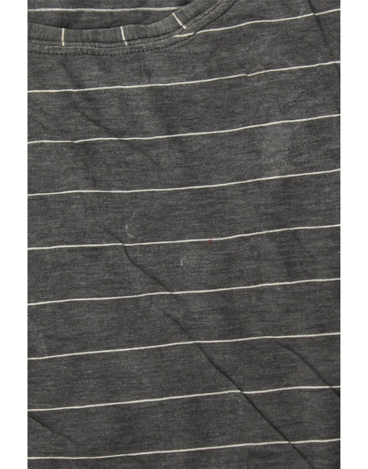 Футболка женская LULULEMON Top UK 10, маленькая серая в полоску