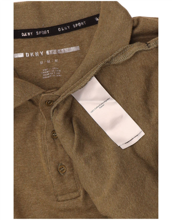 Мужская рубашка поло Dkny, хлопок среднего цвета хаки