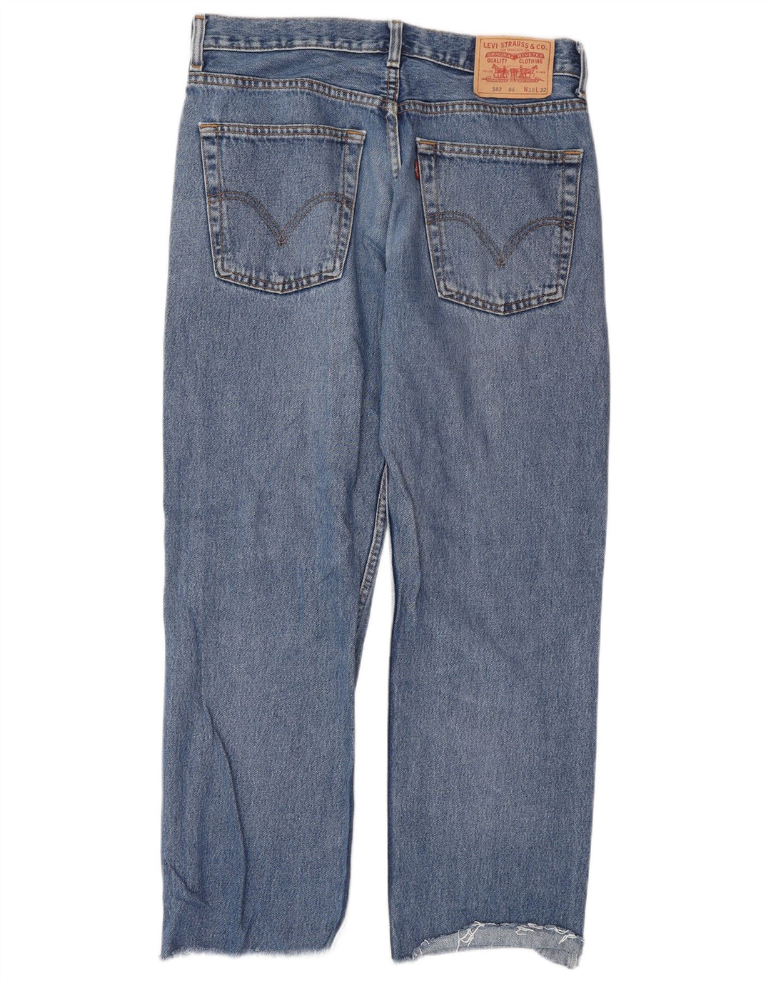 Мужские прямые джинсы Levi's 582 W32 L28 синие, хлопок