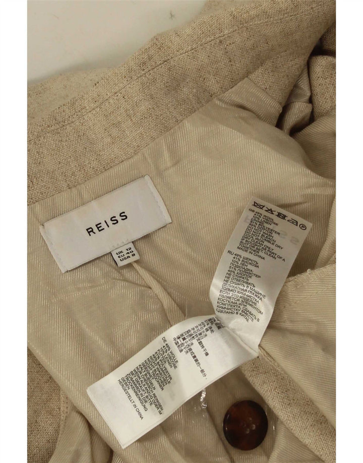 Женский комбинезон без рукавов Reiss UK 12, средний бежевый, шерсть