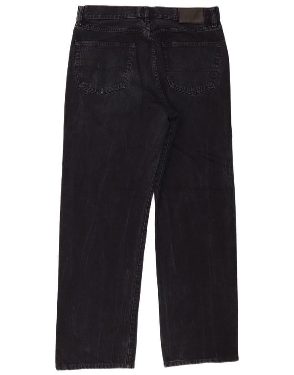 Мужские прямые джинсы Hugo Boss W34 L30, черный хлопок
