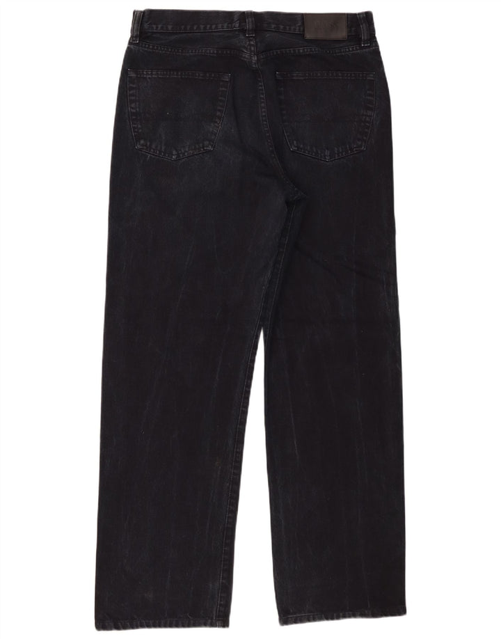Мужские прямые джинсы Hugo Boss W34 L30, черный хлопок