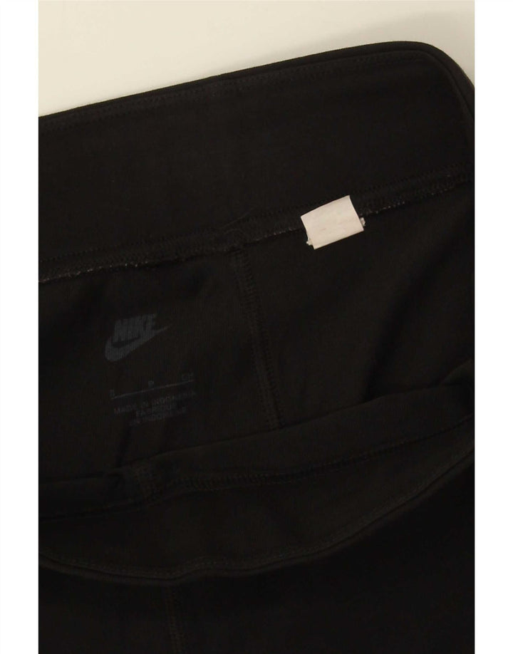 Женские леггинсы с рисунком Nike UK 10, маленькие черные