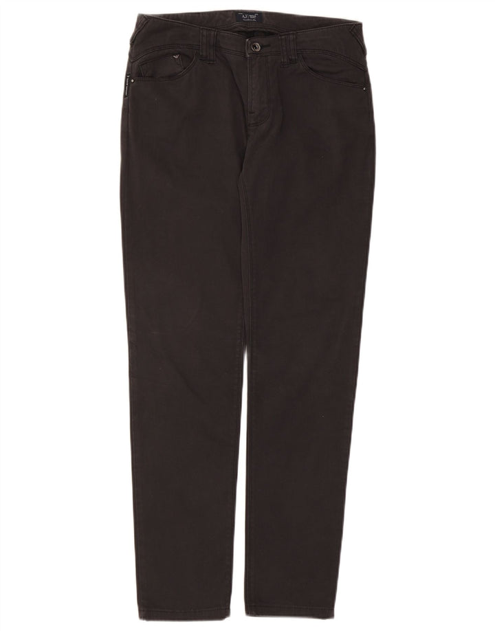 Женские узкие джинсы Armani W28 L28, черный хлопок