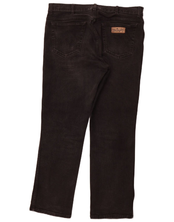Мужские прямые джинсы WRANGLER Texas Stretch W38 L32, черный хлопок
