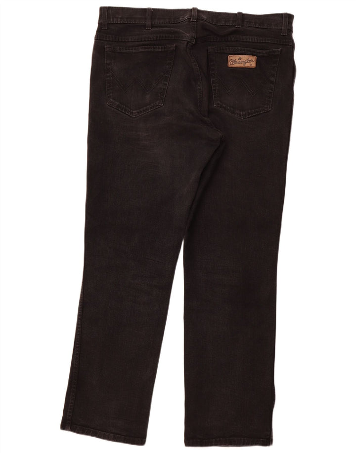 Мужские прямые джинсы WRANGLER Texas Stretch W38 L32, черный хлопок