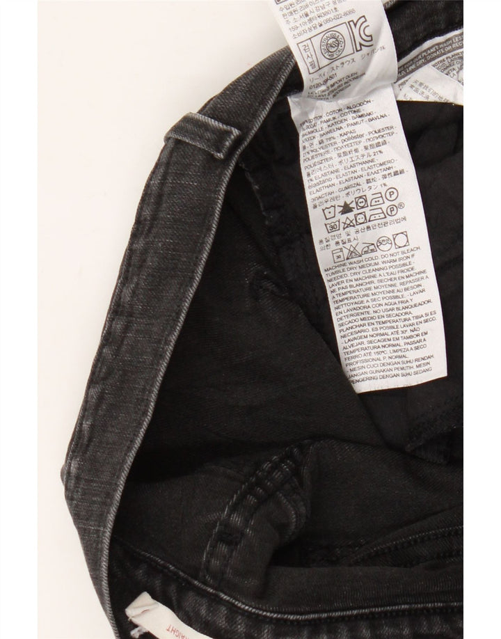 Женские прямые джинсы Levi's 505 W30 L32, черный хлопок
