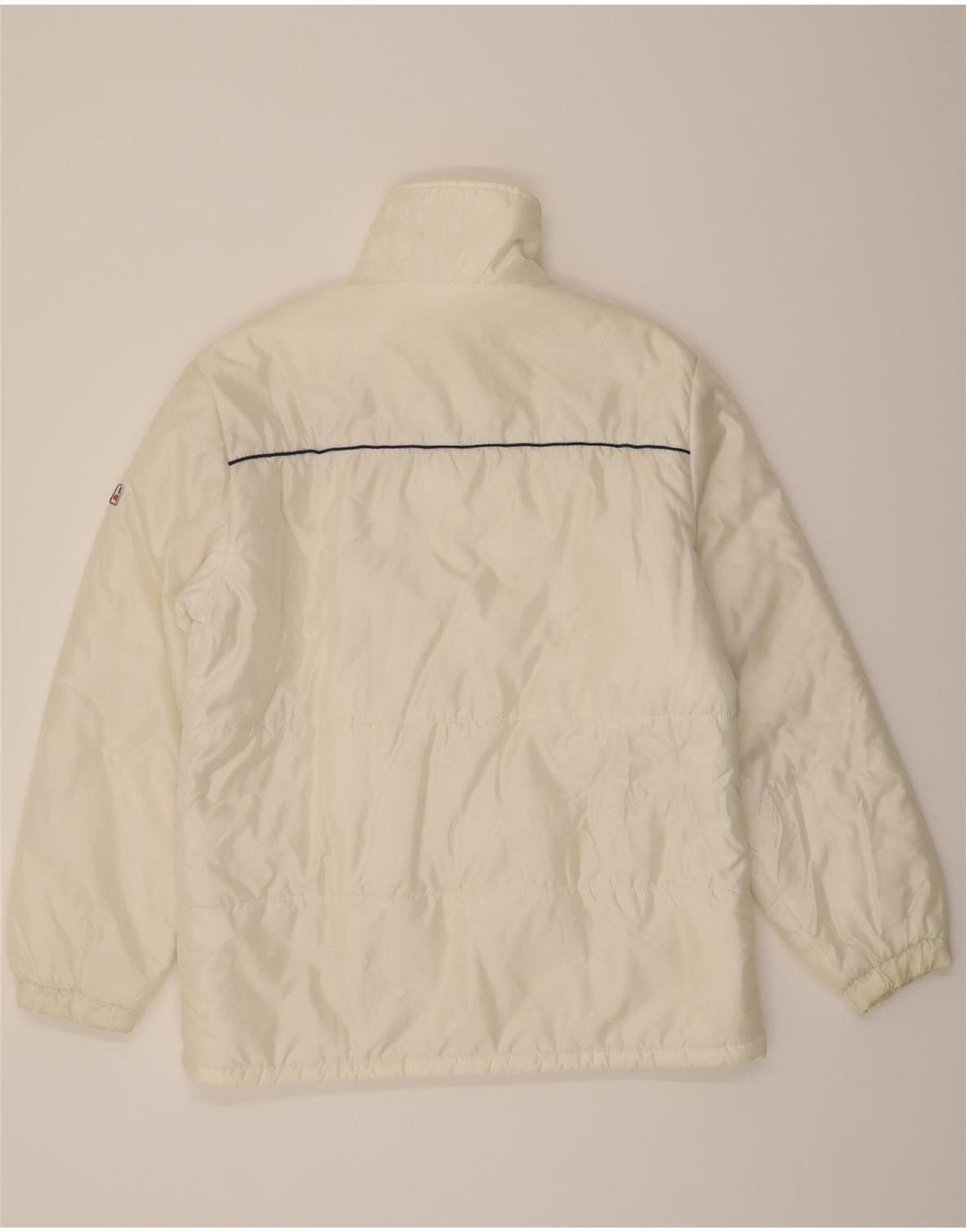 VINTAGE Womens Hooded Rain Jacket EU 50 2XL Off White Vintage Vintage and Second-Hand Vintage from Messina Hembry 