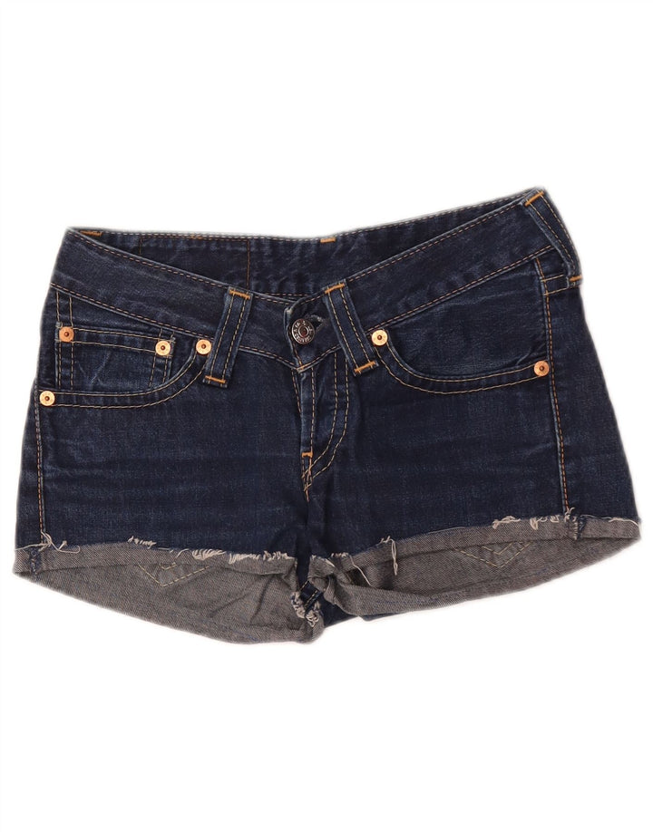 Женские джинсовые шорты Levi's 927 W28, средние, темно-синие