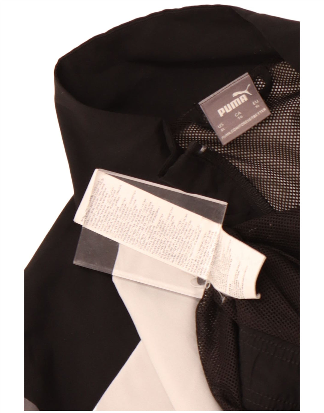 Мужской спортивный костюм Puma XL, черный полиэстер с цветными блоками