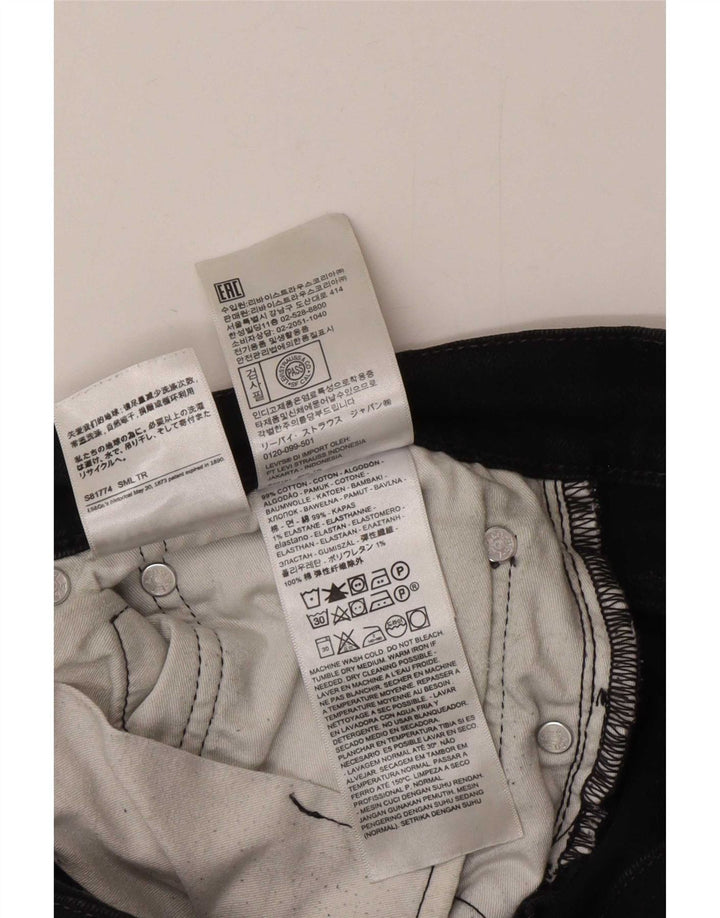 Levi's Mens 502 Tapered Jeans W34 L32 Black Cotton