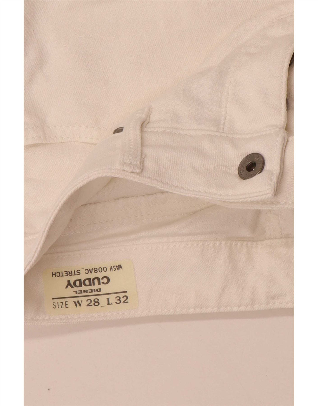 Женские узкие джинсы Diesel Cuddy W28 L29, белый хлопок