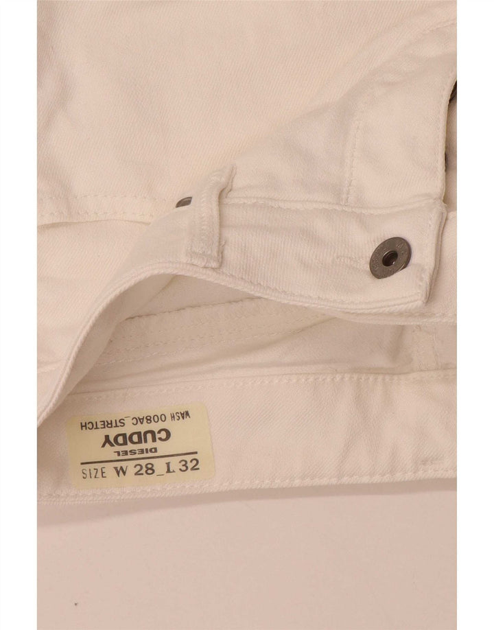Женские узкие джинсы Diesel Cuddy W28 L29, белый хлопок