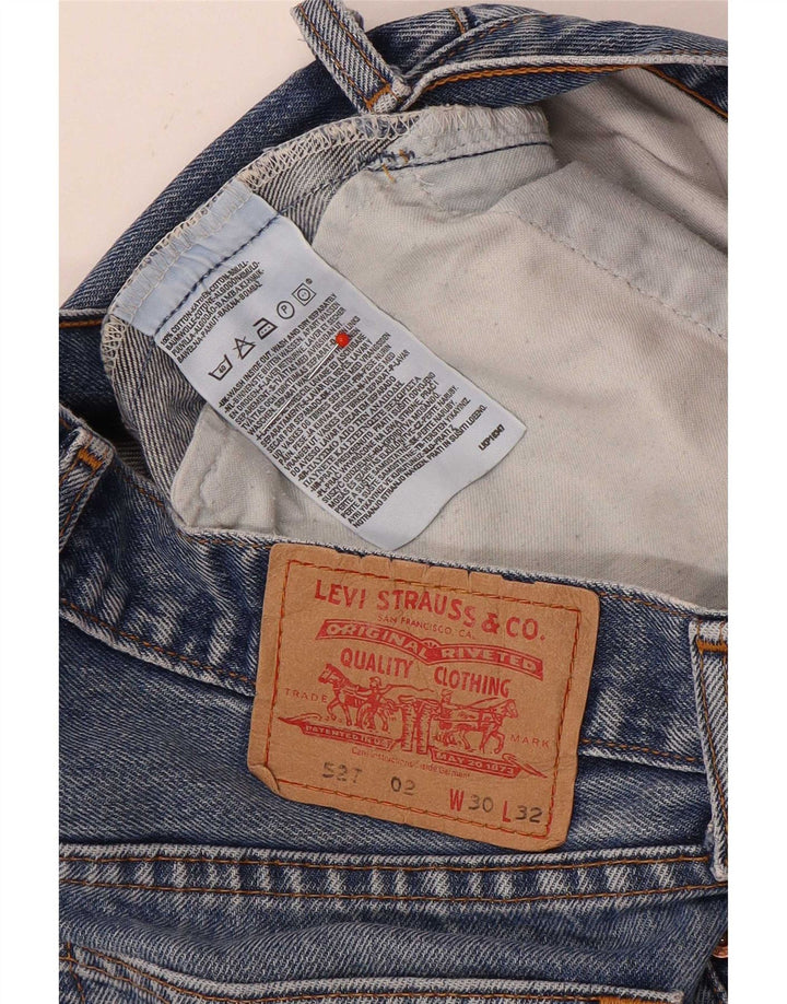 Мужские джинсы Levi's 527 Bootcut W30 L32 синие, хлопок