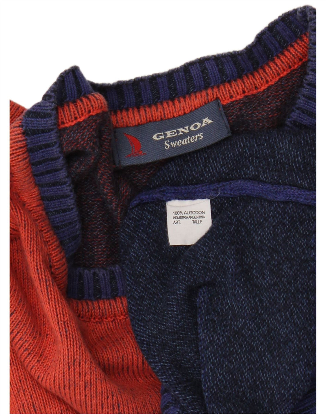 Женский джемпер с круглым вырезом GENOA, Великобритания, 18 XL, разноцветный, с цветными блоками