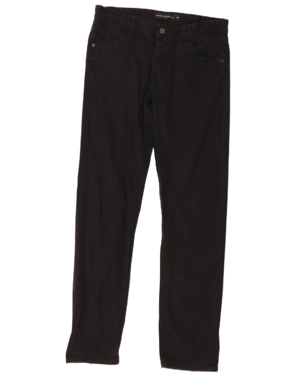 Мужские прямые повседневные брюки French Connection W32 L32, черные