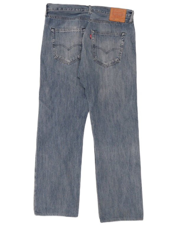 Мужские прямые джинсы Levi's 501 W36 L32 синие, хлопок