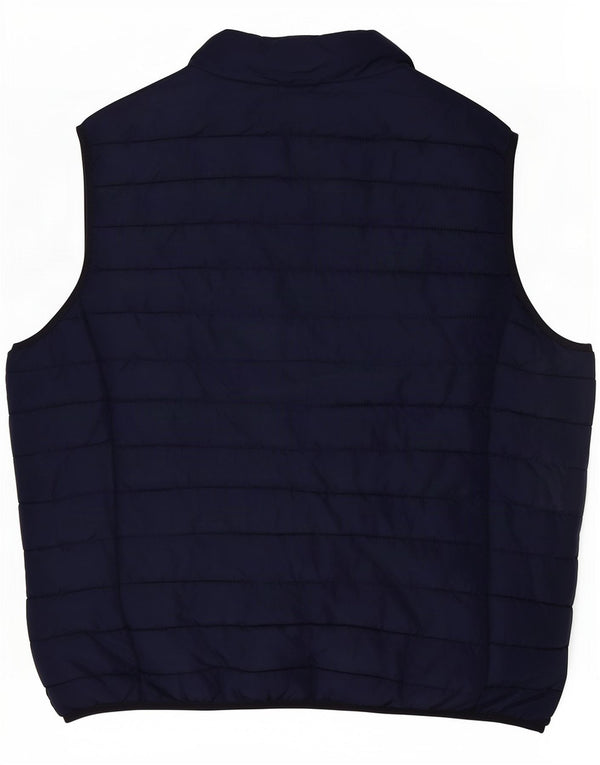 Мужской утепленный жилет Jack & Jones UK 44 2XL темно-синий из полиэстера