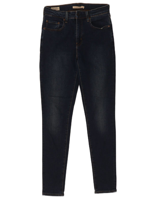 Женские джинсы скинни Levi's 721 с высокой посадкой W28 L28 Темно-синие хлопковые