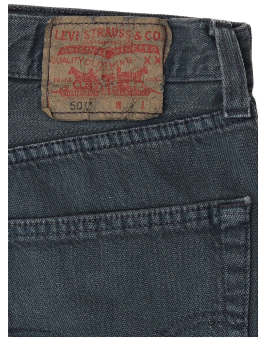 Мужские прямые джинсы Levi's 501 W34 L34 темно-синие
