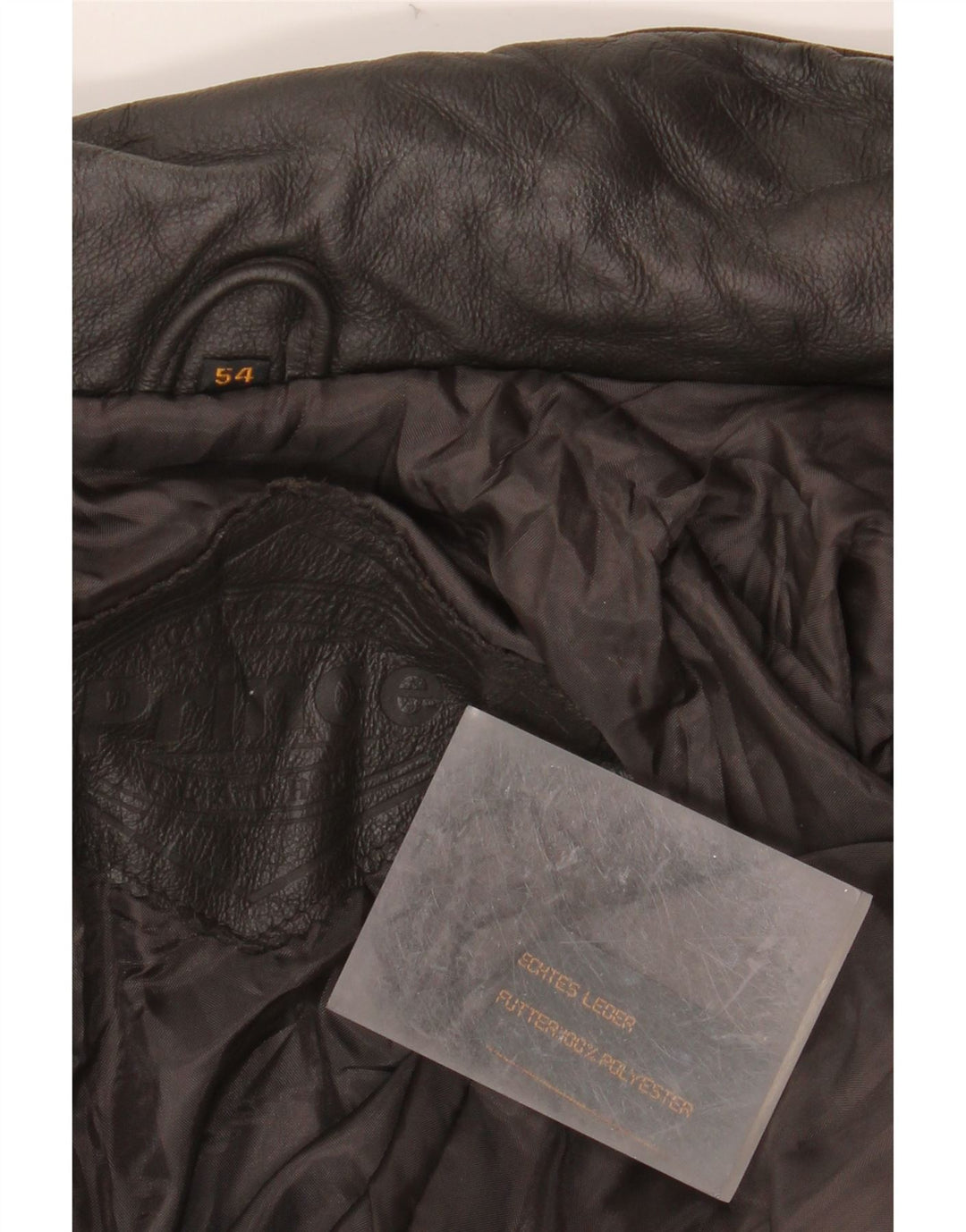 Мужской кожаный жилет PRINCE IT 54 2XL, черный кожаный