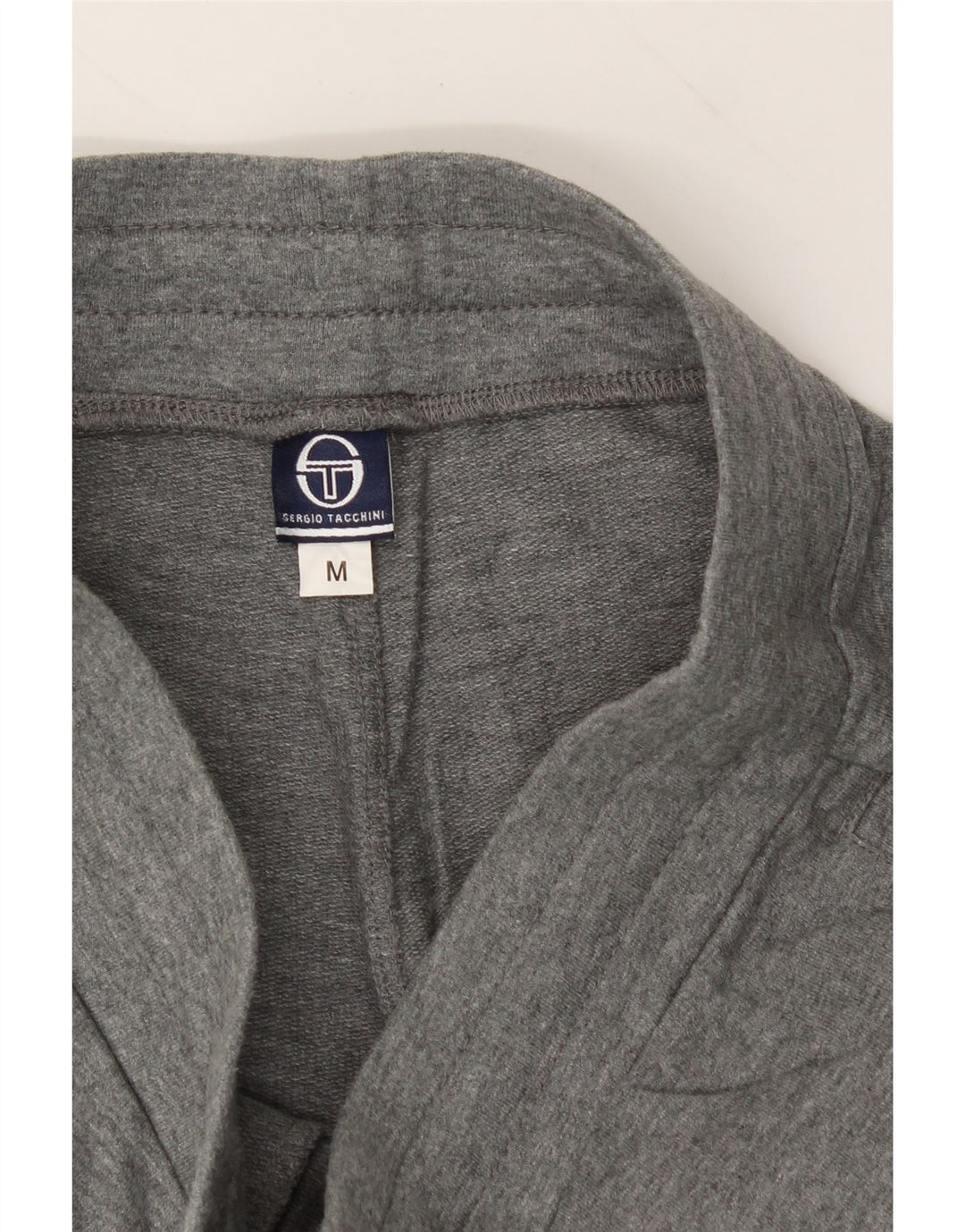 SERGIO TACCHINI Womens Tracksuit Trousers UK 14 Medium Grey Cotton Vintage Sergio Tacchini and Second-Hand Sergio Tacchini from Messina Hembry 