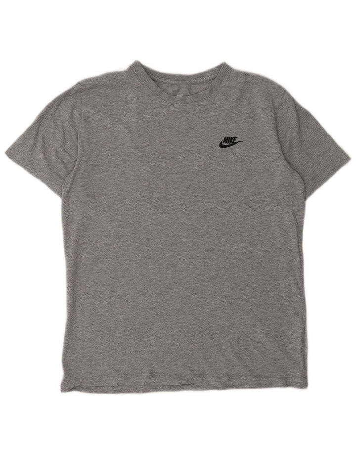 Мужская футболка Nike, маленький серый хлопок