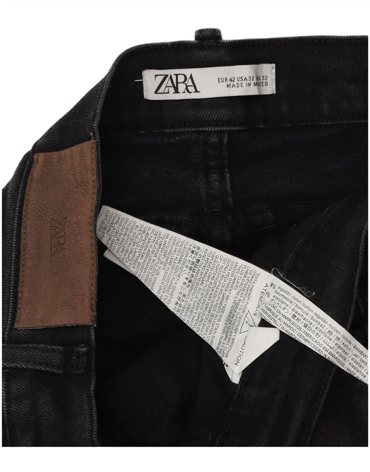 Мужские джинсы скинни Zara EU 42, большие W32 L30, серый хлопок