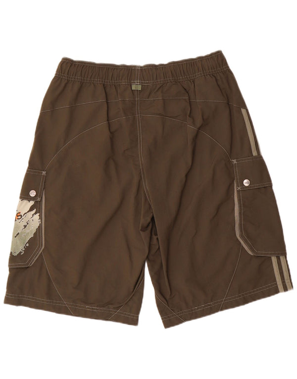 Мужские шорты карго ADIDAS Medium W32, коричневый нейлон