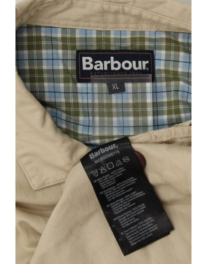 Мужская куртка Barbour UK 42 XL, бежевый хлопок