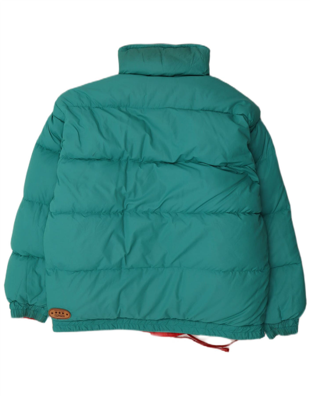 Винтажная мужская двусторонняя куртка с капюшоном UK 38, средняя разноцветная зимняя