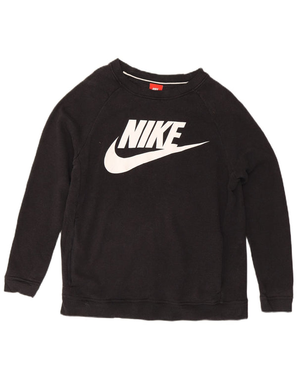 Женский свитер с рисунком Nike UK 14, средний черный