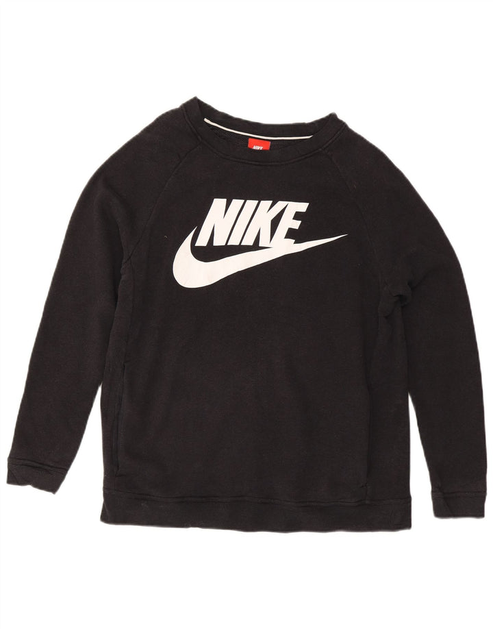 Женский свитер с рисунком Nike UK 14, средний черный