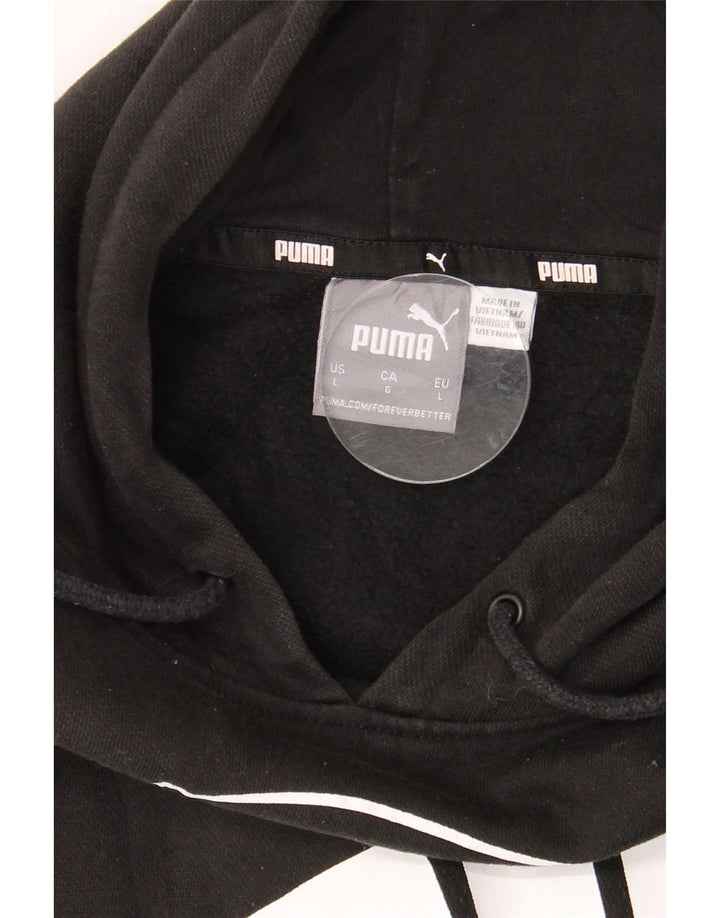 Мужская толстовка с капюшоном PUMA, большая, черная