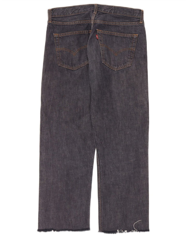 Мужские укороченные прямые джинсы Levi's W31 L25 темно-синие, хлопок