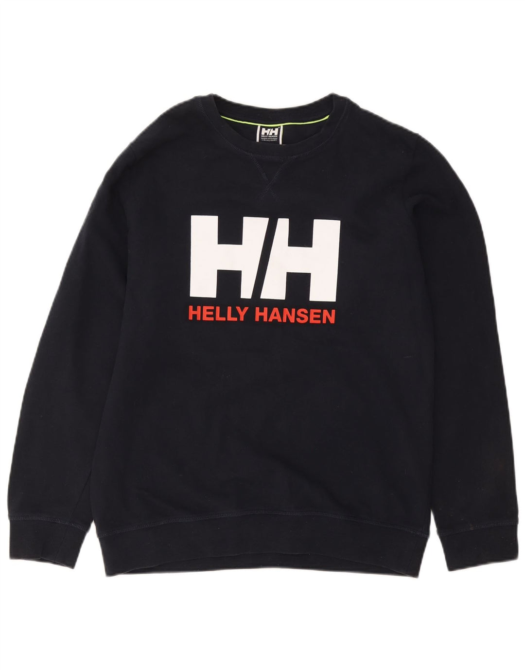 HELLY HANSEN Мужской свитшот с рисунком, джемпер XL, темно-синий, хлопок