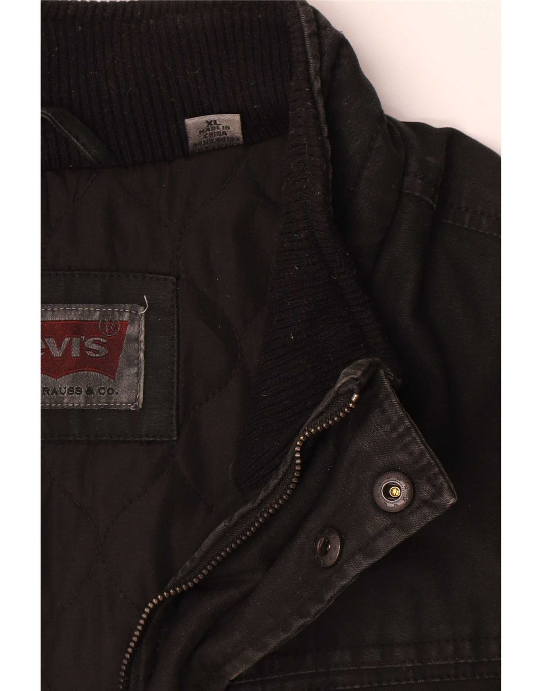 Мужская куртка Levi's Utility UK 42 XL, черный хлопок