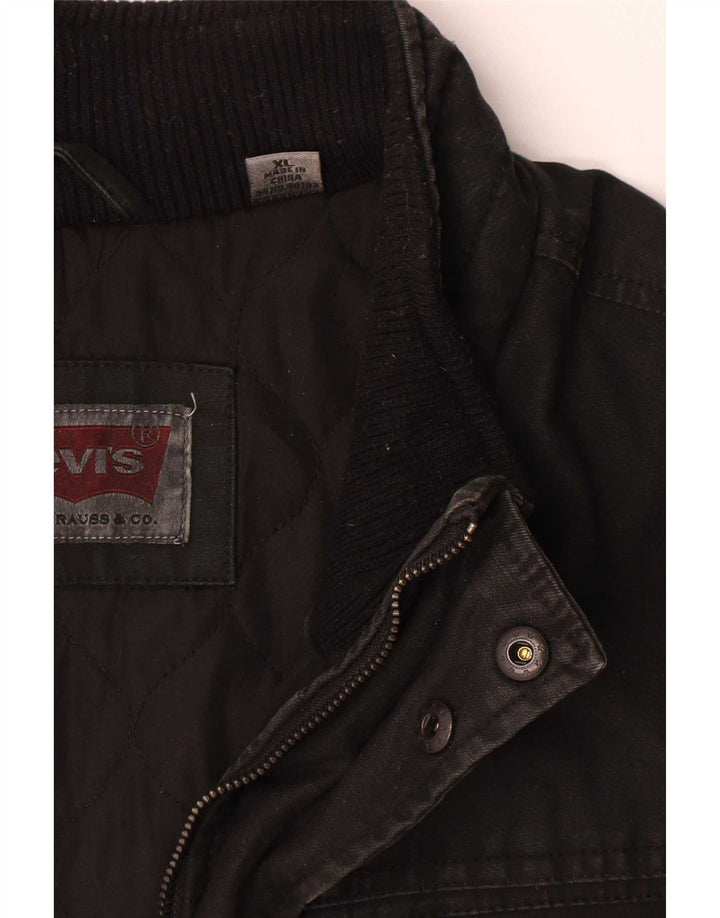 Мужская куртка Levi's Utility UK 42 XL, черный хлопок