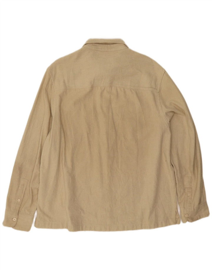 Мужская рубашка Zara XL бежевая
