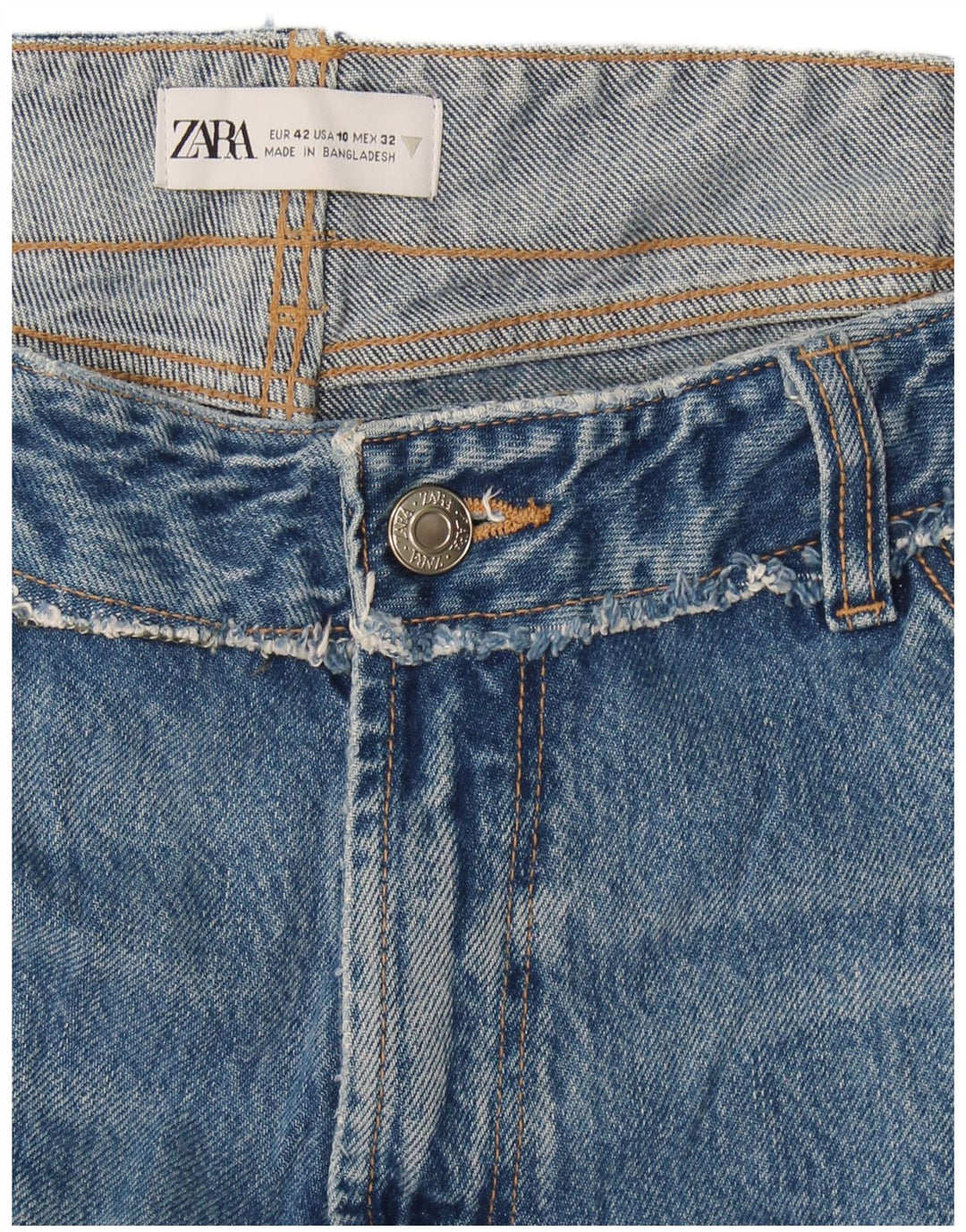Женские прямые джинсы Zara EU 42, большие W32 L27, синие