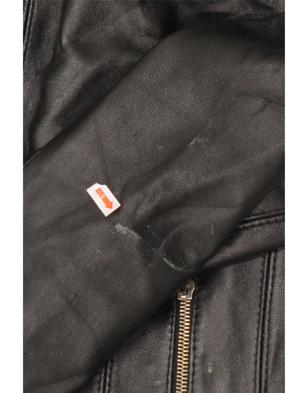 VINTAGE Womens Leather Jacket UK 20 2XL Black Leather Vintage Vintage and Second-Hand Vintage from Messina Hembry 