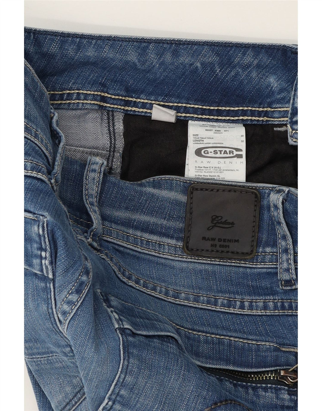 G STAR Womens Slim Jeans W30 L32 Blue Cotton Vintage G Star and Second-Hand G Star from Messina Hembry 