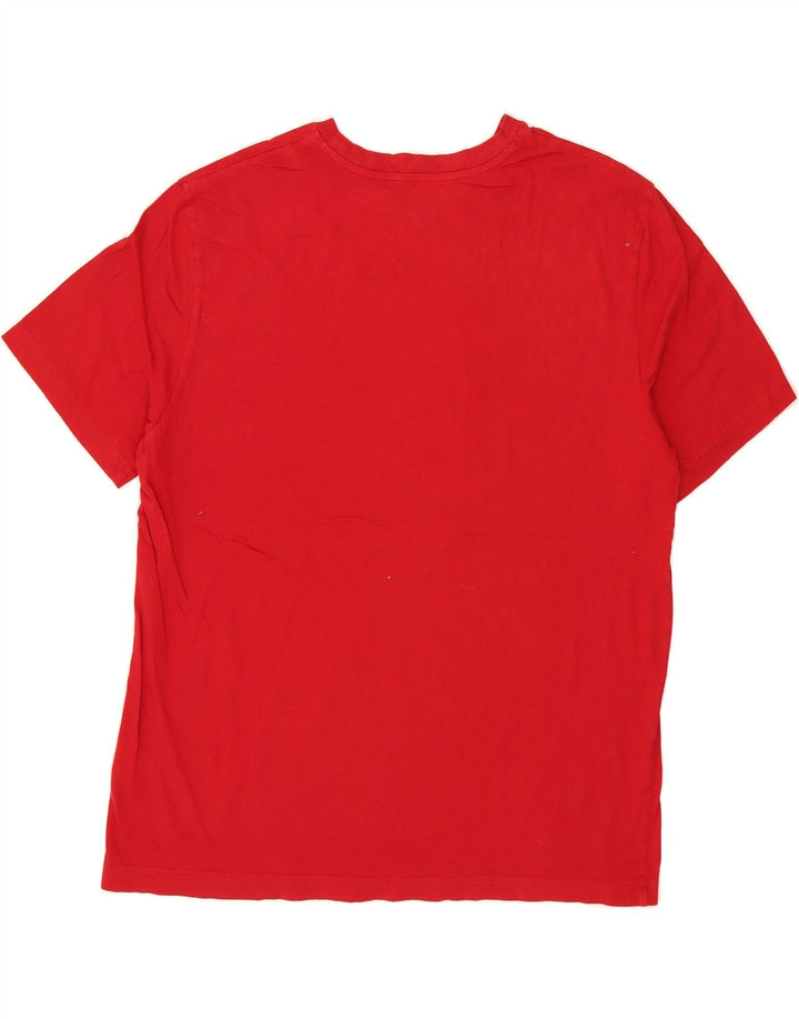 NAUTICA Mens Graphic T-Shirt Top Large Red Cotton Vintage Nautica and Second-Hand Nautica from Messina Hembry 