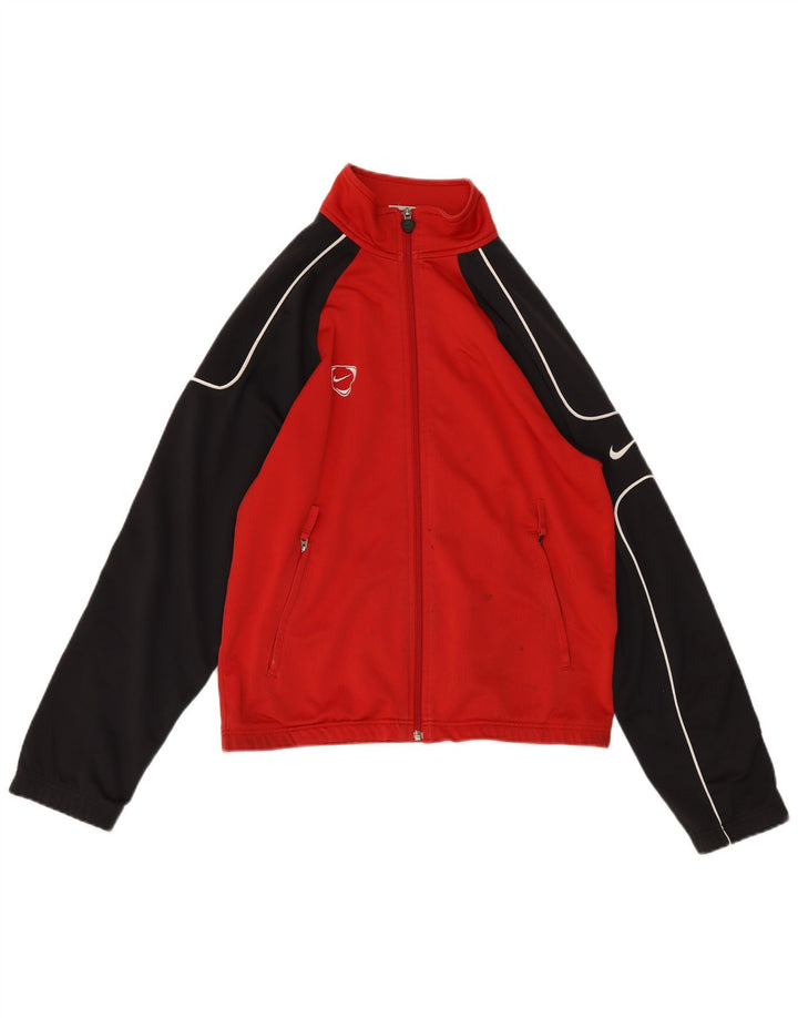 Мужской спортивный костюм Nike Top Jacket UK 35/37, маленький красный, полиэстер с цветными блоками
