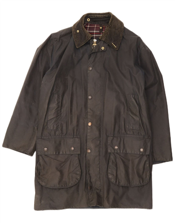 Мужская куртка Barbour из вощеного хлопка EU 38, средний черный