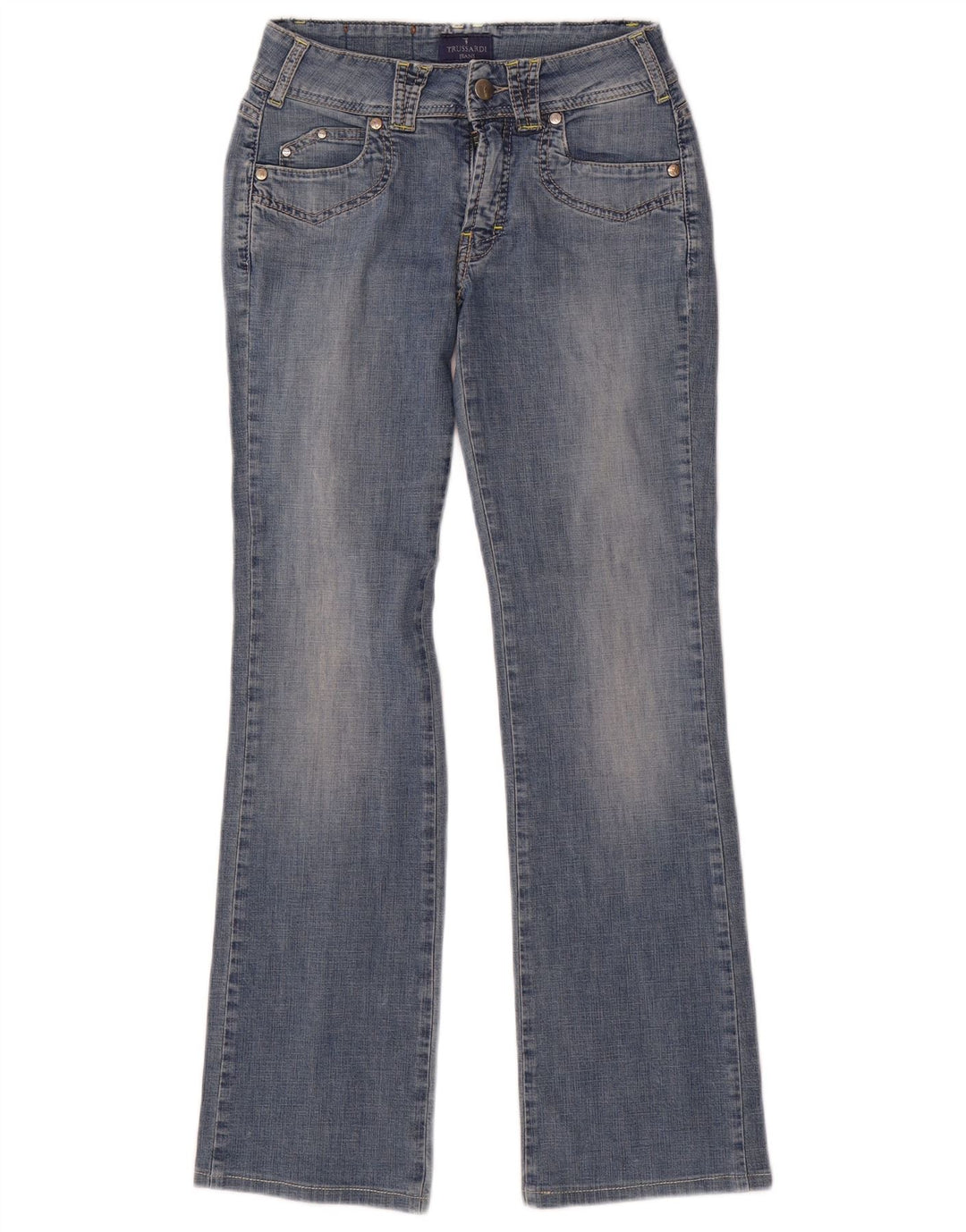 TRUSSARDI Женские джинсы Bootcut IT 38 XS W26 L29 Синий хлопок