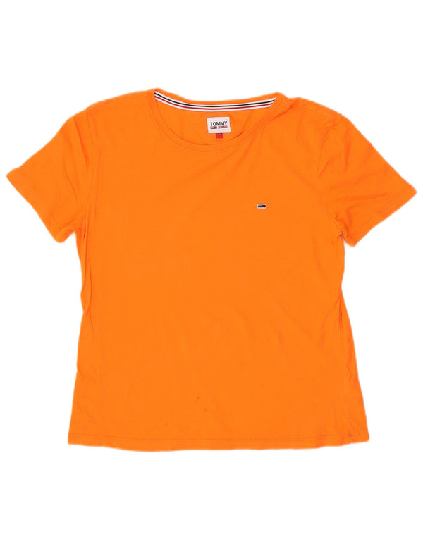 Женская футболка Tommy Hilfiger Top UK 10, маленькая оранжевая, хлопок