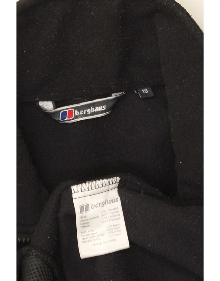 Женская флисовая куртка Berghaus UK 16, большая черная, полиэстер