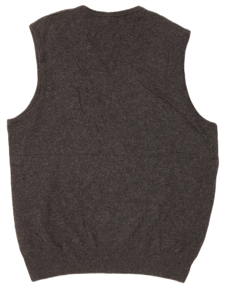 Мужская майка Joop Vest IT 48, средний черный в крапинку из натуральной шерсти
