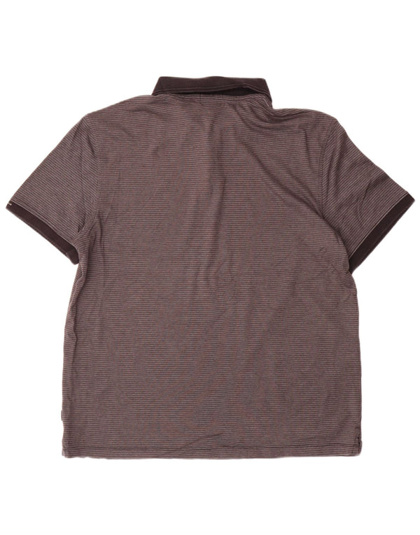 Мужская рубашка-поло CALVIN KLEIN, большая серая хлопковая полоска